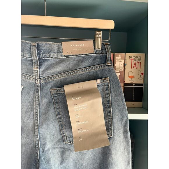NWT Everlane Summer Slouch Straight Leg Jean - size 26 - Picture 3 of 4